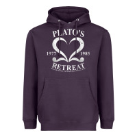 Plato Retreat Club Vintage Retro Nyc T Shirt Heavyweight Hoodie | Teevron