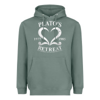Sage plato retreat club vintage retro nyc t shirt Heavyweight Hoodie - linhVisuals
