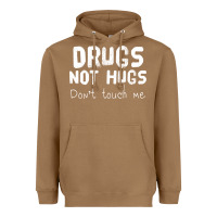 Toasted Coconut drugs not hugs Heavyweight Hoodie - linhVisuals
