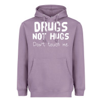 Lavender drugs not hugs Heavyweight Hoodie - linhVisuals