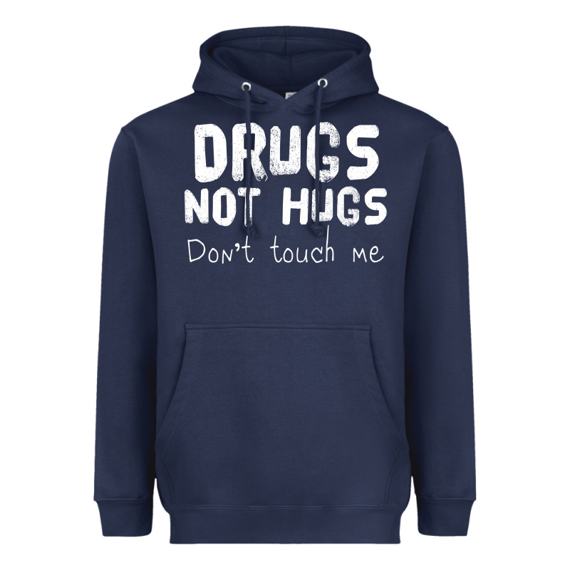 Drugs Not Hugs Heavyweight Hoodie by linhVisuals | Teevron