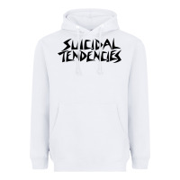 White suicidal tendencies Heavyweight Hoodie - linhVisuals