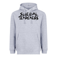 Heather Grey suicidal tendencies Heavyweight Hoodie - linhVisuals
