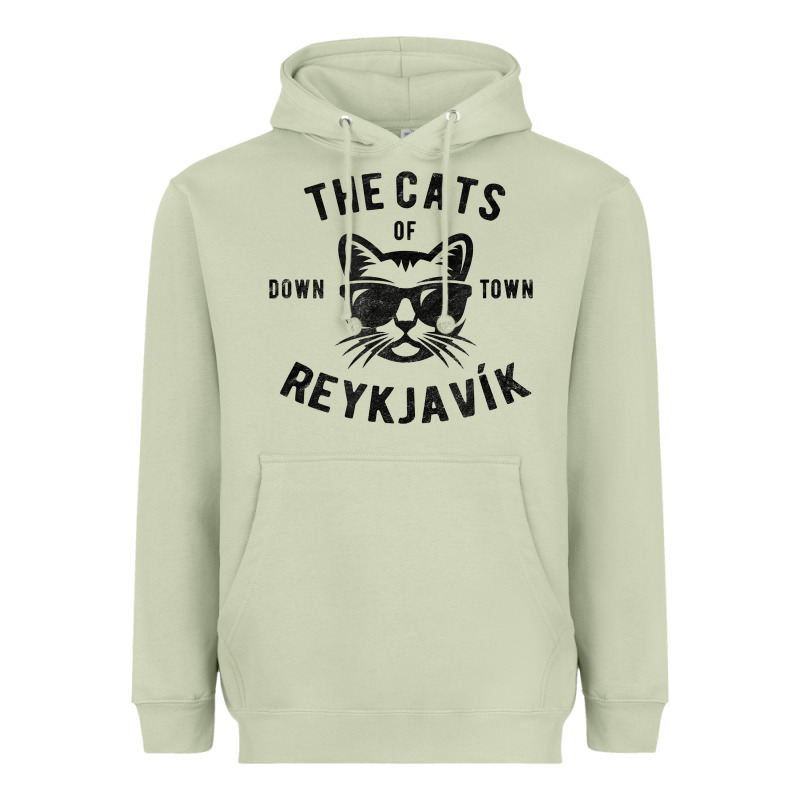 Cats Of Downtown Reykjavik T Shirt Heavyweight Hoodie by linhVisuals | Teevron