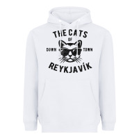 White cats of downtown reykjavik t shirt Heavyweight Hoodie - linhVisuals