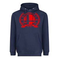 Navy super smash bros smash club Heavyweight Hoodie - linhVisuals