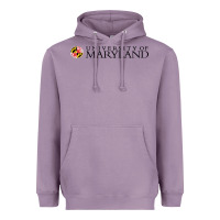 Lavender University of Maryland, College Park, Heavyweight Hoodie - linhVisuals