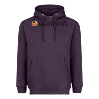 Plum University of Maryland, College Park, Heavyweight Hoodie - linhVisuals