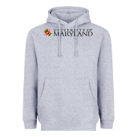Heather Grey University of Maryland, College Park, Heavyweight Hoodie - linhVisuals