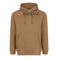 Toasted Coconut University of Maryland, College Park, Heavyweight Hoodie - linhVisuals