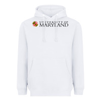 White University of Maryland, College Park, Heavyweight Hoodie - linhVisuals