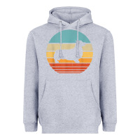 Heather Grey corgi retro vintage 60s 70s sunset dog lovers men women t shirt Heavyweight Hoodie - linhVisuals