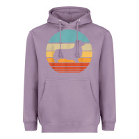 Lavender corgi retro vintage 60s 70s sunset dog lovers men women t shirt Heavyweight Hoodie - linhVisuals