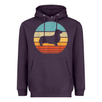 Plum corgi retro vintage 60s 70s sunset dog lovers men women t shirt Heavyweight Hoodie - linhVisuals