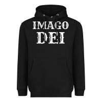 Black imago dei image of god christian t shirt reformed jesus Heavyweight Hoodie - linhVisuals