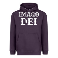 Plum imago dei image of god christian t shirt reformed jesus Heavyweight Hoodie - linhVisuals