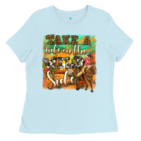 Baby Blue take a ride on the wild side Ladies Tee - OliviaCreatesArt