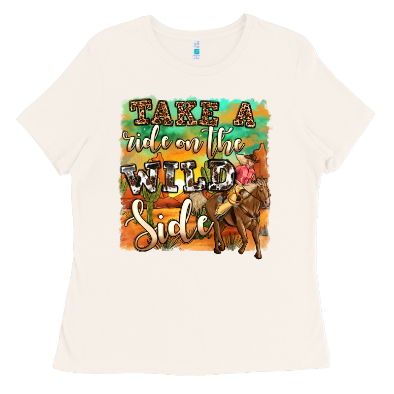 Take A Ride On The Wild Side Ladies Tee by OliviaCreatesArt | Teevron