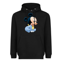 Black baby micke  mouse Heavyweight Hoodie - linhVisuals