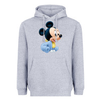 Heather Grey baby micke  mouse Heavyweight Hoodie - linhVisuals
