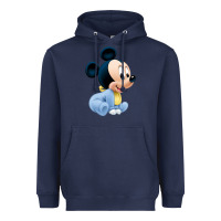 Navy baby micke  mouse Heavyweight Hoodie - linhVisuals