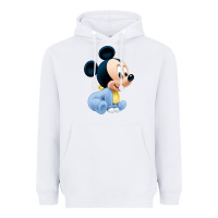 White baby micke  mouse Heavyweight Hoodie - linhVisuals