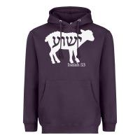 Plum isaiah 53 lamb yeshua jesus t shirt Heavyweight Hoodie - linhVisuals