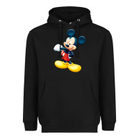 Black micke mouse Heavyweight Hoodie - linhVisuals