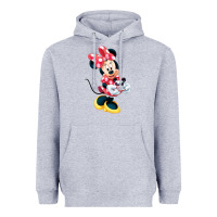 Heather Grey minni mouse Heavyweight Hoodie - linhVisuals