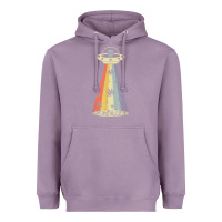 Lavender vintage alien weed pot leaf ufo abduction marijuana cannabis t shirt Heavyweight Hoodie - linhVisuals