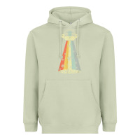 Matcha vintage alien weed pot leaf ufo abduction marijuana cannabis t shirt Heavyweight Hoodie - linhVisuals