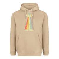Mushroom vintage alien weed pot leaf ufo abduction marijuana cannabis t shirt Heavyweight Hoodie - linhVisuals