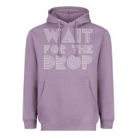 Lavender retro edm wait for the drop house dj trance wash t shirt Heavyweight Hoodie - linhVisuals