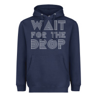 Navy retro edm wait for the drop house dj trance wash t shirt Heavyweight Hoodie - linhVisuals