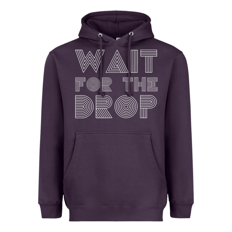 Retro Edm Wait For The Drop House Dj Trance Wash T Shirt Heavyweight Hoodie by linhVisuals | Teevron