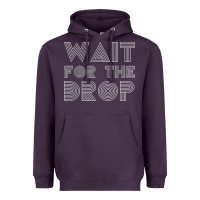 Plum retro edm wait for the drop house dj trance wash t shirt Heavyweight Hoodie - linhVisuals