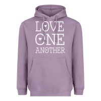 Lavender love one another jesus quote christian t shirt Heavyweight Hoodie - linhVisuals
