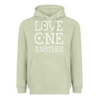 Matcha love one another jesus quote christian t shirt Heavyweight Hoodie - linhVisuals