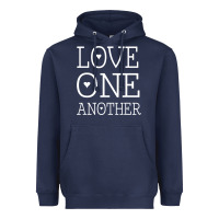 Navy love one another jesus quote christian t shirt Heavyweight Hoodie - linhVisuals