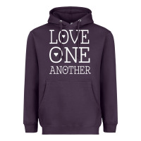 Plum love one another jesus quote christian t shirt Heavyweight Hoodie - linhVisuals