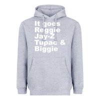 Heather Grey it goes reggie jay Heavyweight Hoodie - linhVisuals