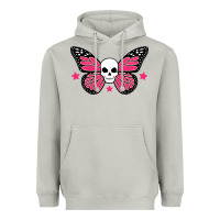 Moon Dust butterfly skull Heavyweight Hoodie - linhVisuals