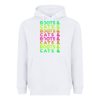 White edm rave shirt  boots and cats gift Heavyweight Hoodie - linhVisuals