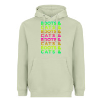 Matcha edm rave shirt  boots and cats gift Heavyweight Hoodie - linhVisuals