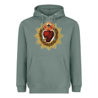 Sage sacred heart of jesus catholic devotion t shirt Heavyweight Hoodie - linhVisuals
