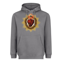 Storm sacred heart of jesus catholic devotion t shirt Heavyweight Hoodie - linhVisuals