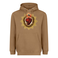Toasted Coconut sacred heart of jesus catholic devotion t shirt Heavyweight Hoodie - linhVisuals