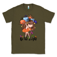 Army Green Be the light Classic Tee - CowGirlArtShop