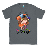 Charcoal Heather Be the light Classic Tee - CowGirlArtShop