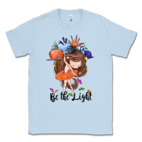 Dusty Blue Be the light Classic Tee - CowGirlArtShop
